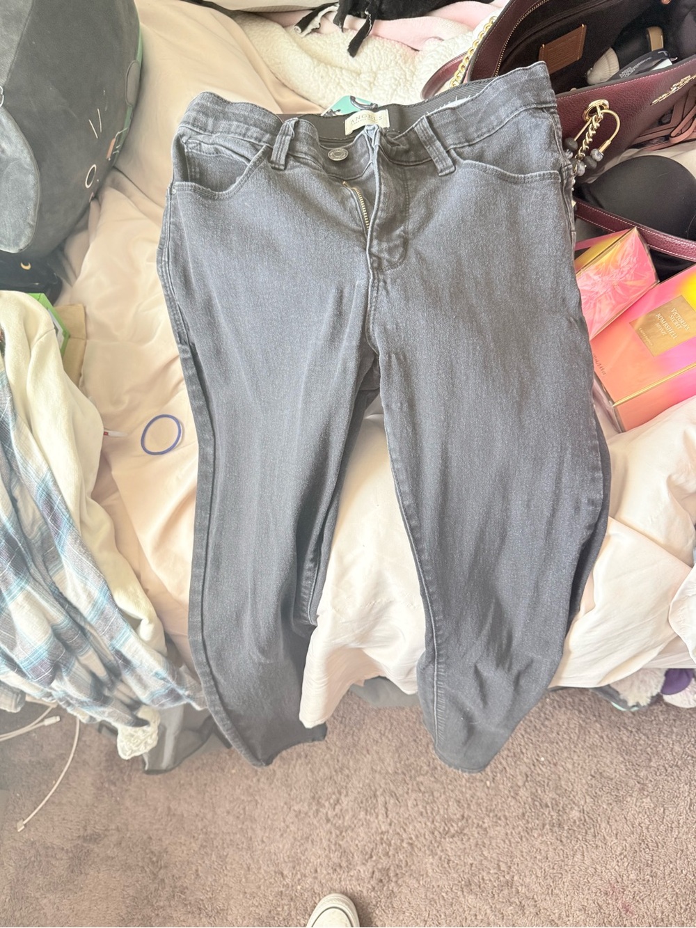 Women’s Grey Stretch Jeans - Classic Slim Fit